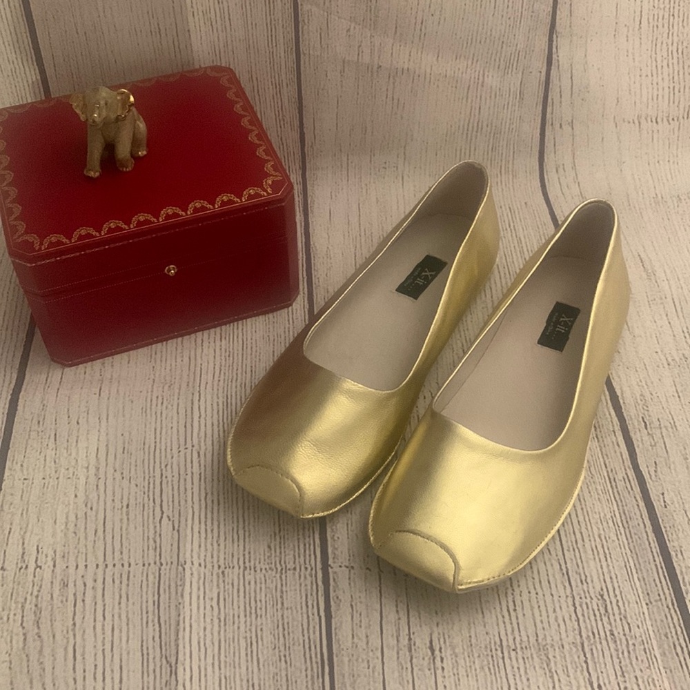 Gold shoes. Never worn
